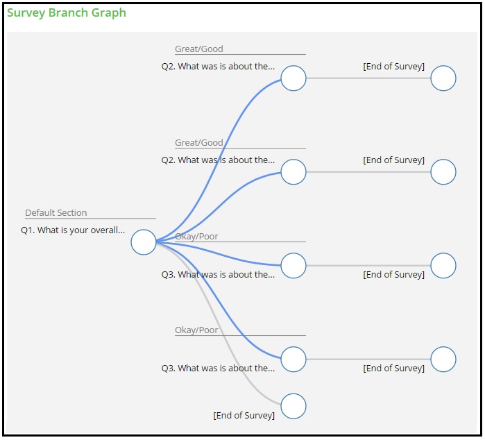 Survey branching graph with examples